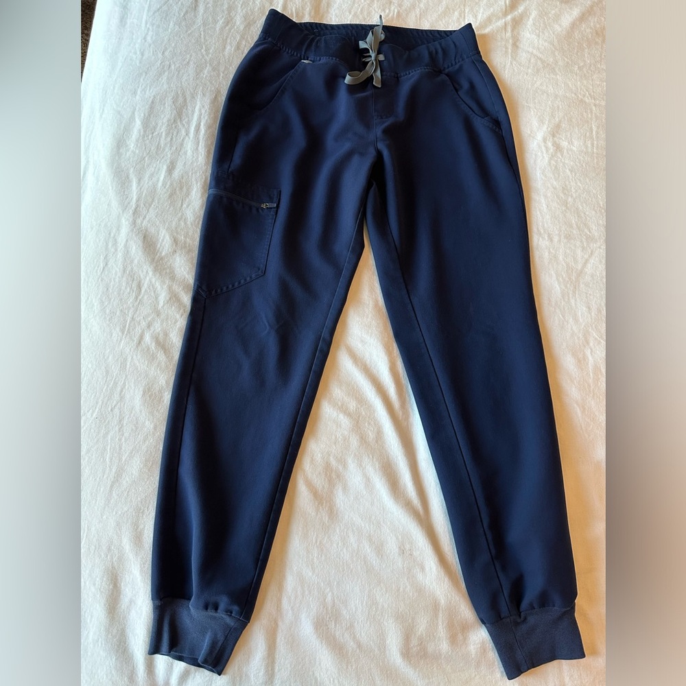 Used Figs Small Navy Blue Zamora Scrub Bottom (Regular Length)